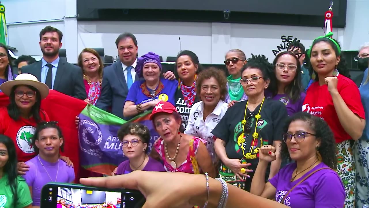 Presidente da ALEPA recebe comissão de manifestante de movimentos socias no dia 08-03-2023