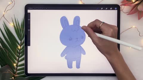 Draw The Overall Outline Of The Rabbit