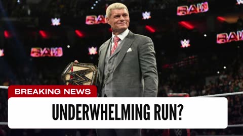 This WWE Legend Thinks Cody Rhodes Title Run Has Been Underwhelming