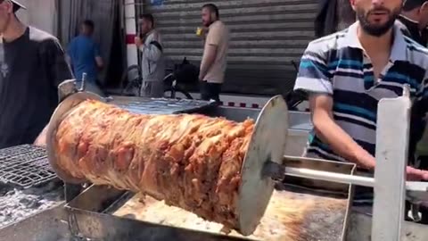 Shawarma is made in Rafah, Gaza.