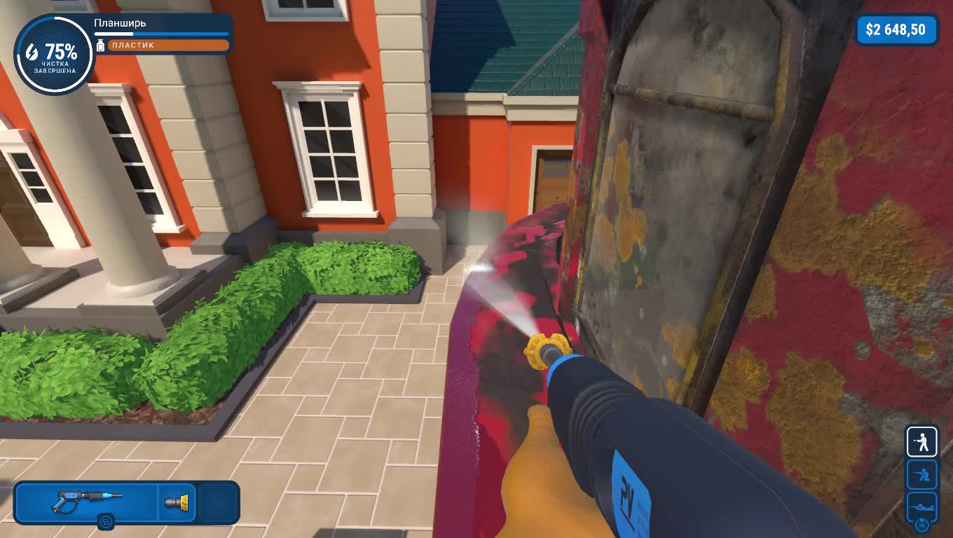 I clean the billionaire's yacht from dirt. Well, pig. Power wash simulator