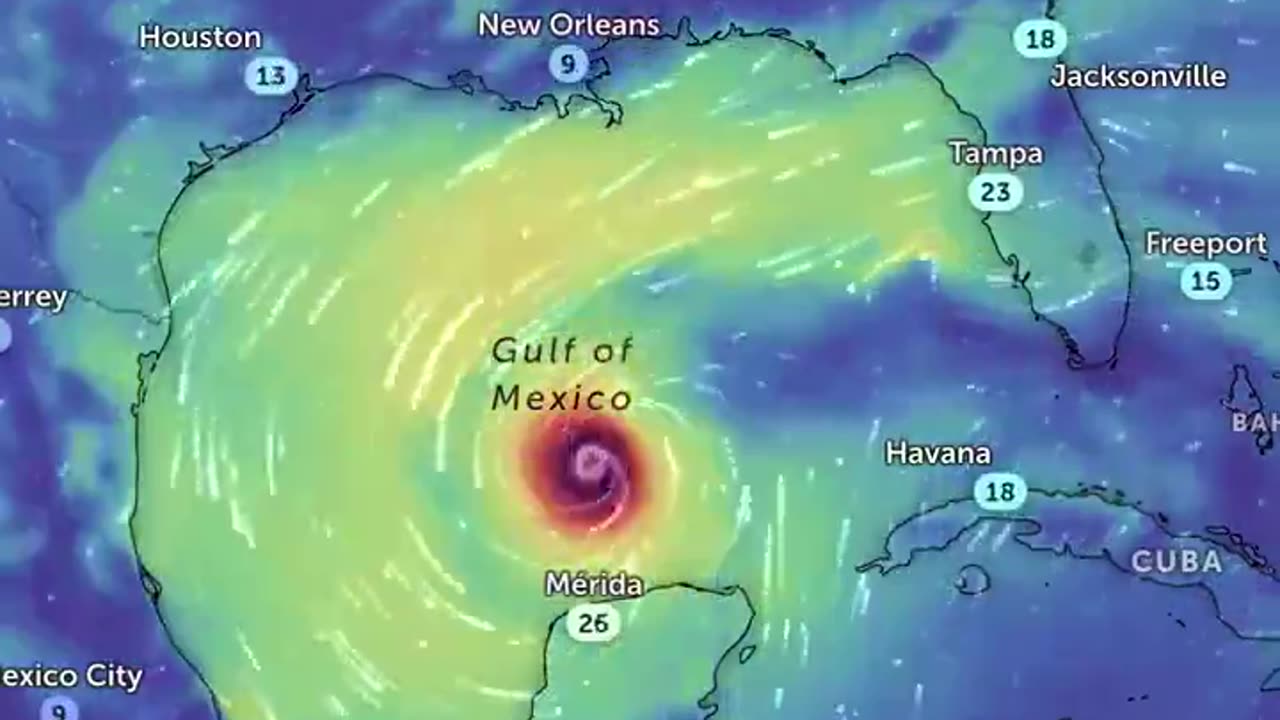 the path of hurricane milton