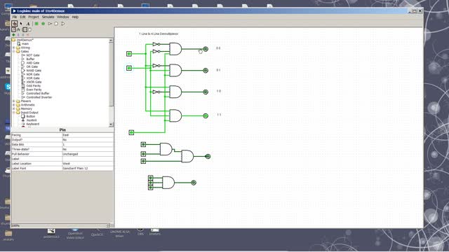 5. One to Four Demultiplexor (DMUX)