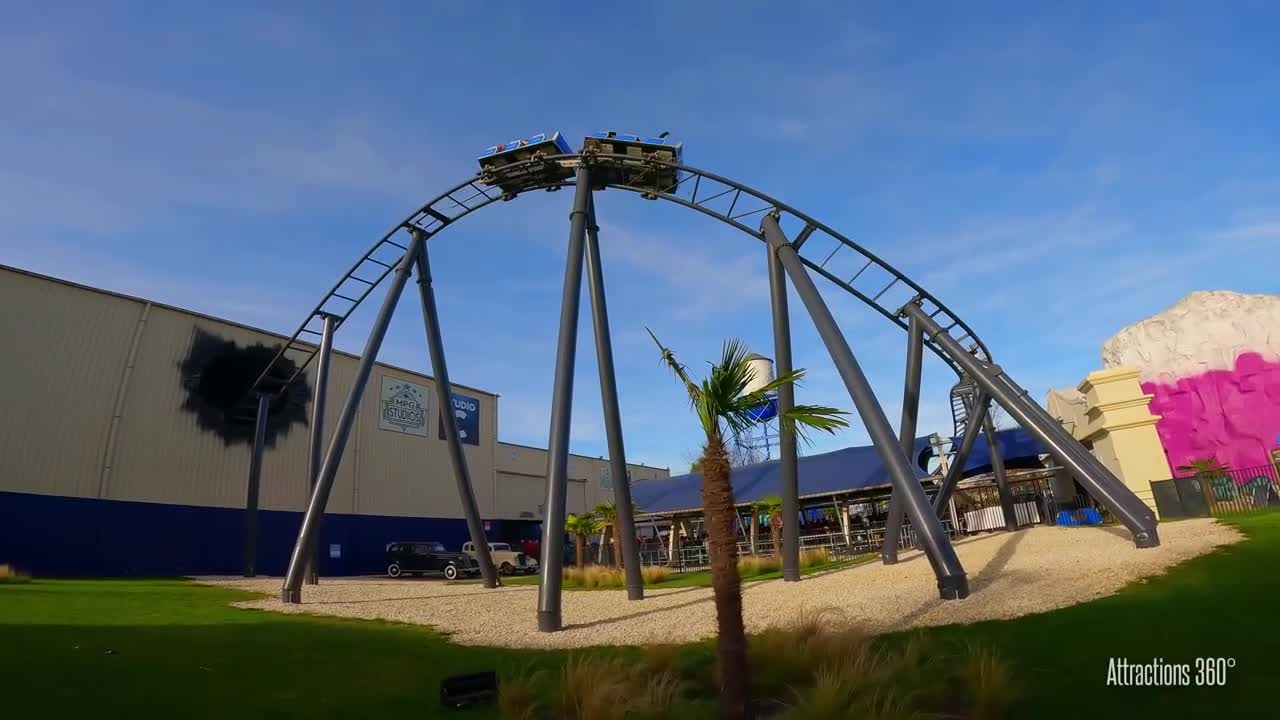 Multi-Dimensional Dark Ride Coaster _ Movie Park Studio Tour Ride _ Movie Park Germany 2022