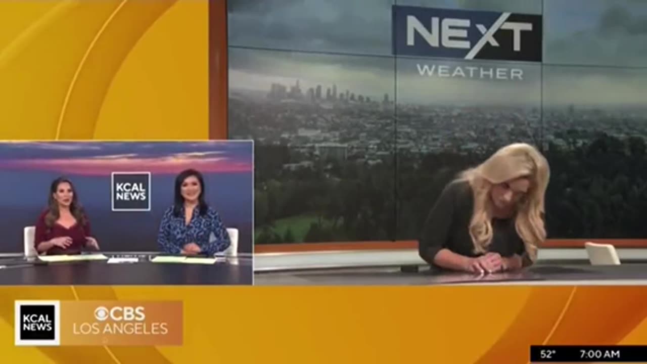 Meteorologist Collapses at L.A. CBS After Coworker Says “This is The Calm Before the Storm”