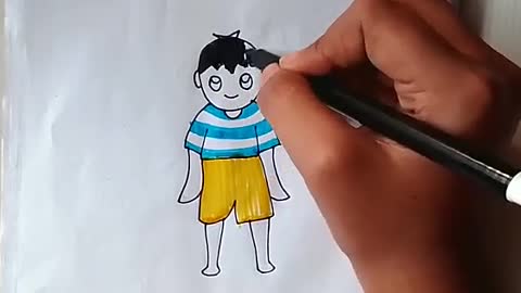 how to draw cute boy easy boy drawing for beginners