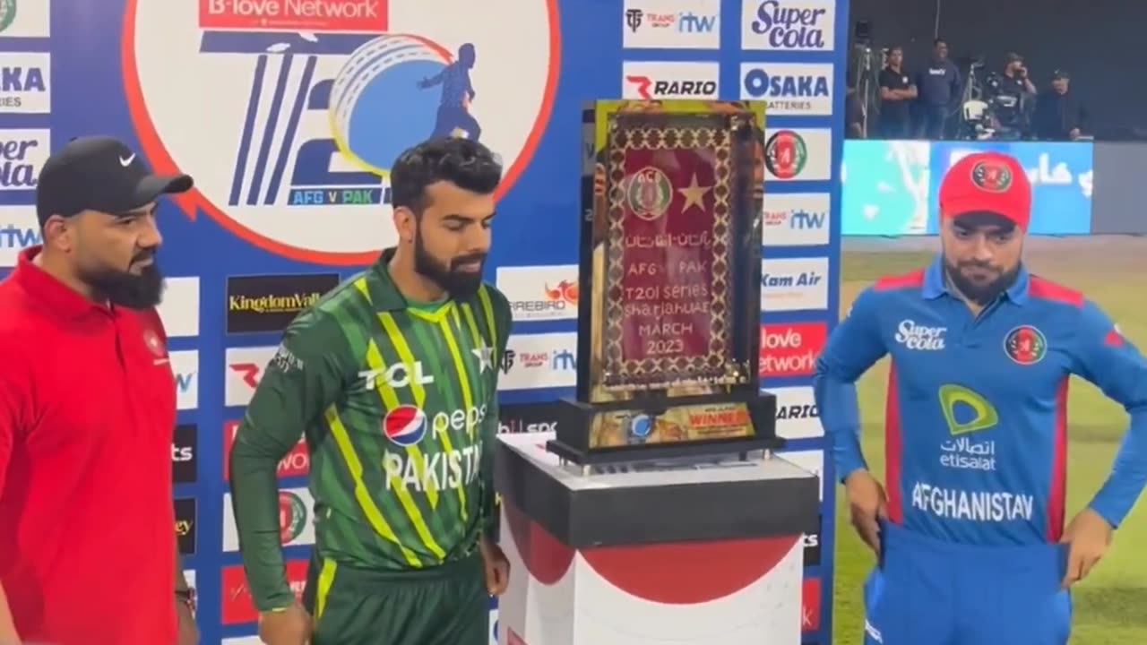 Trophy Unveiled 🏆 Afghanistan vs Pakistan T20I Series