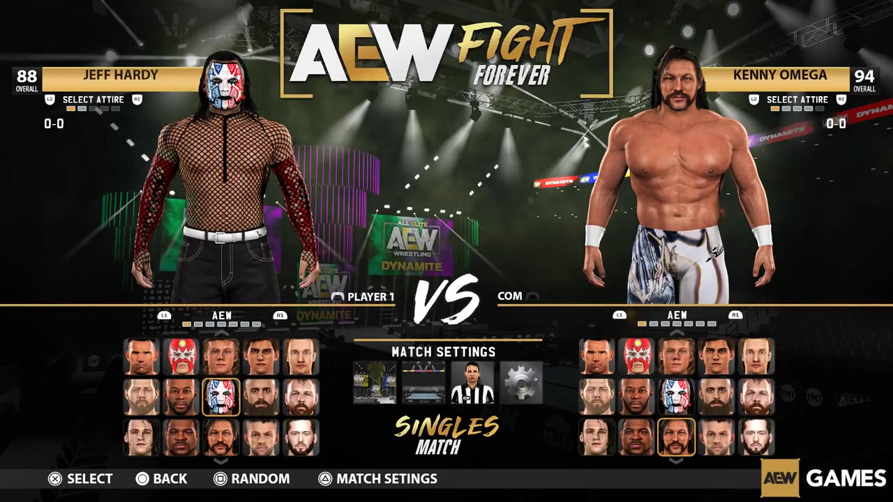 AEW Video Game: Fight Forever - Roster 160 Wrestler & Attire of AEW/ROH/LEGENDS PS5 (Concept)