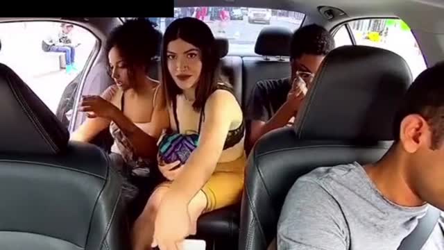 A thief stealing in the car