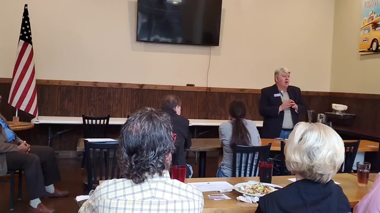 Brian K Pritchard for 1st Vice Chair speaking at Rockdale Republican Party