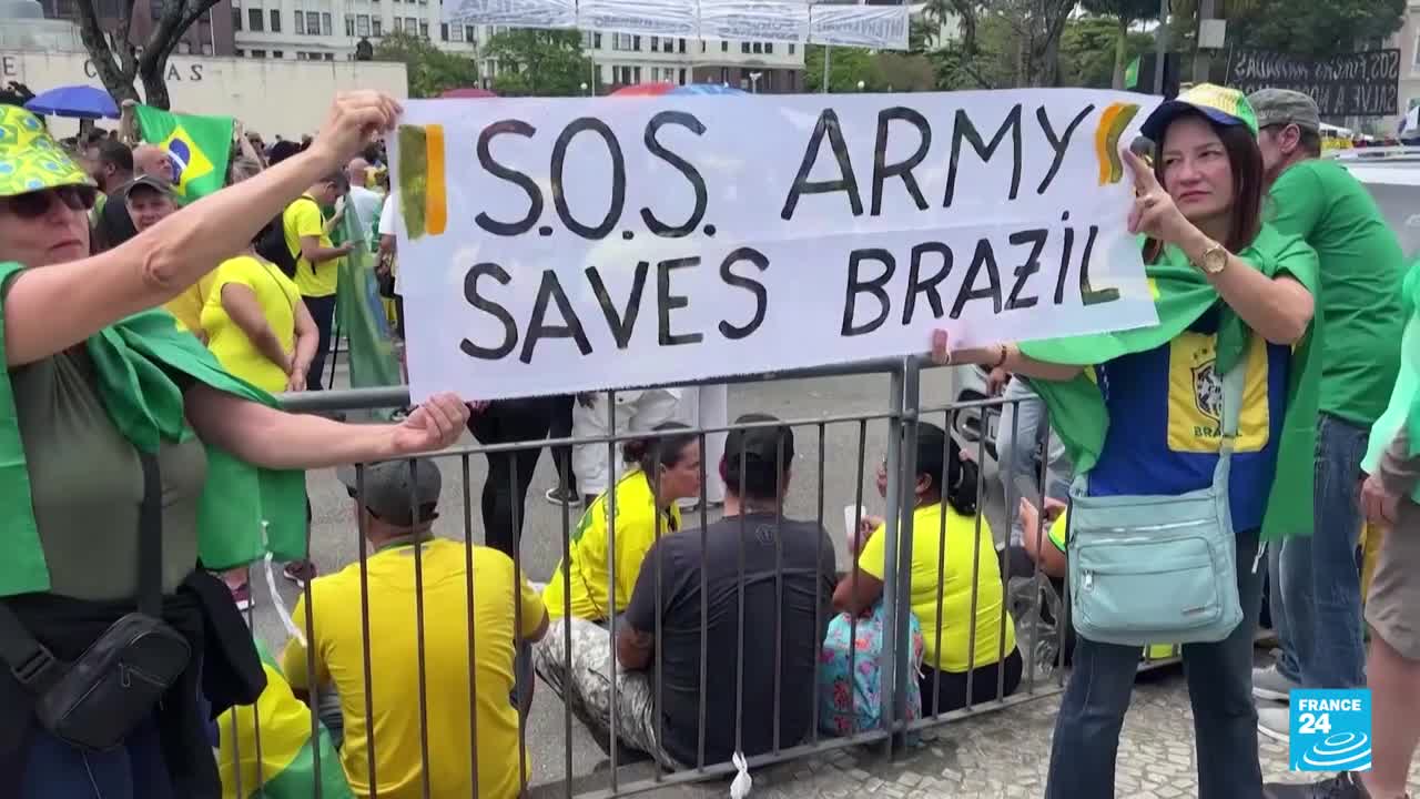 Las protestas bolsonaristas en Brasil continúan, aunque ahora con menor intensidad • FRANCE 24