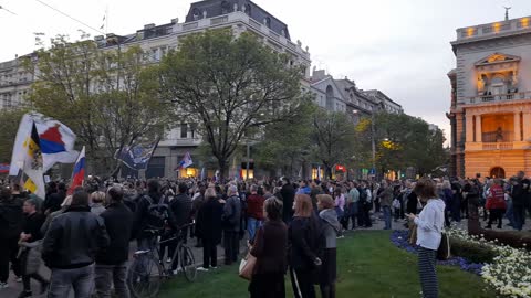 Pro Russian rally in Belgrade