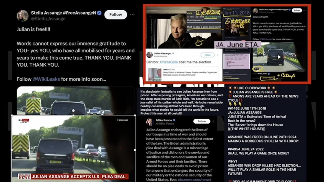 6.26.24- Assange FREE, Perfect COMMS, Debate shenanigans, Huge VOTE wins, MKultra, Pray!