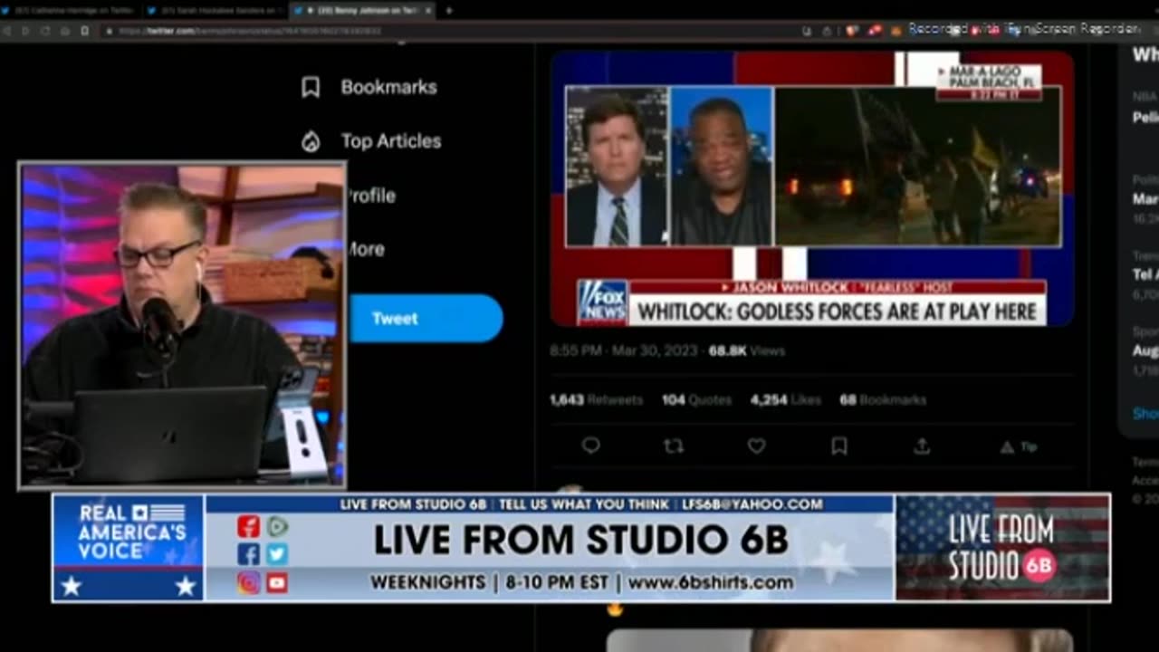 JASON WHITLOCK - I HAVE NEVER VOTED UNTIL NOW - I'M FULL MAGA - LFS6B CLIP OF TUCKER CARLSON