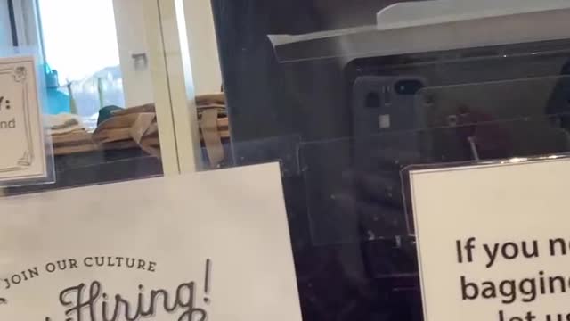 Need a Mask - At the checkout counter