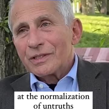 Fauci urges Americans not to accept "normalization of untruths"