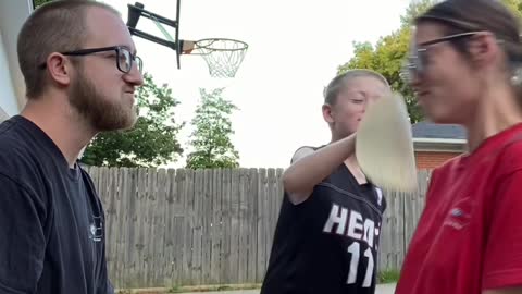 Family Cracks Up During Tortilla Challenge