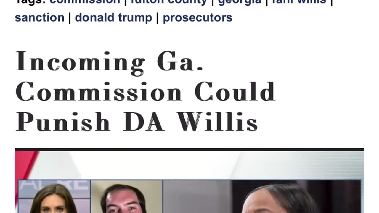 Indictments | Fanni Willis could be punished by GA law for indictment of Trump & 18 others