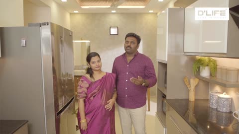 Complete Home Interior Design for Mr. James & Mrs. Aishwarya in Chennai by DLIFE Home Interiors