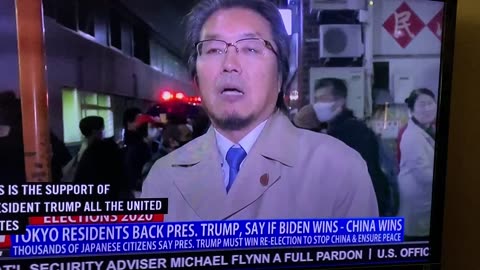 Part 3 OAN 11/26/20 parade. Japanese citizens support Trump