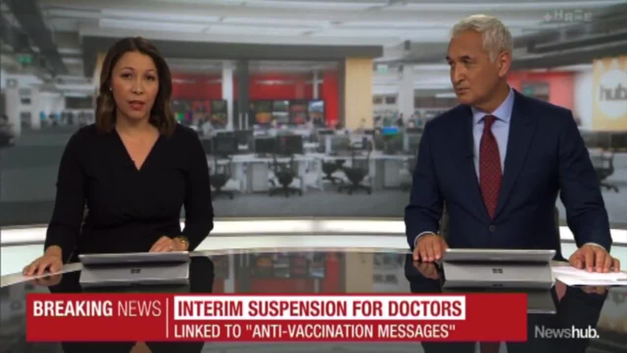 New Zealand have been suspended 3 Doctors of their licenses for telling people not to get the Vaccine