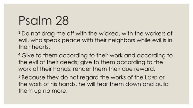 Daily Devotion Psalm 28