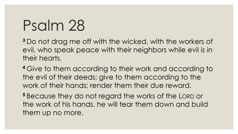 Daily Devotion Psalm 28