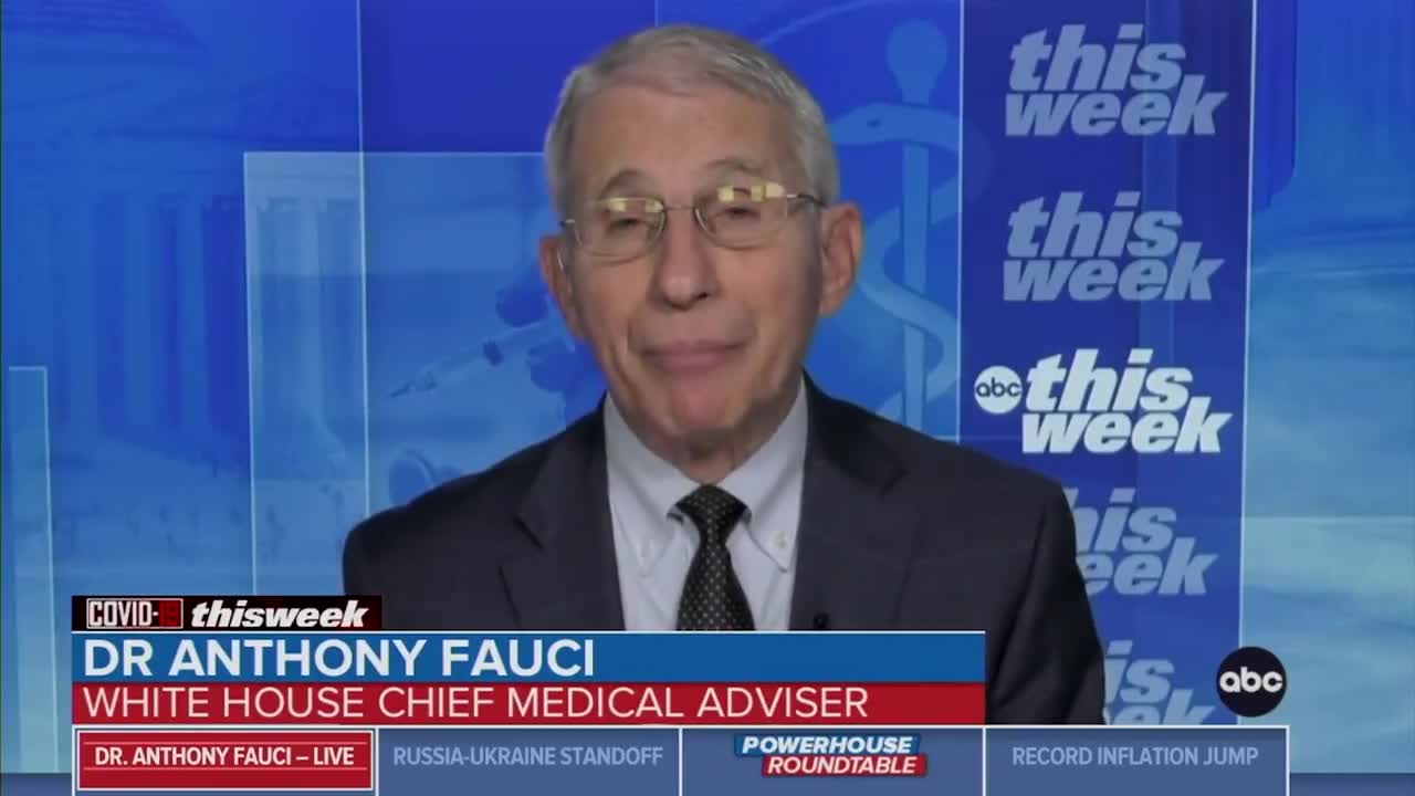 Dr Fraud Fauci telling ABC news americans will need yearly shots for covid 19