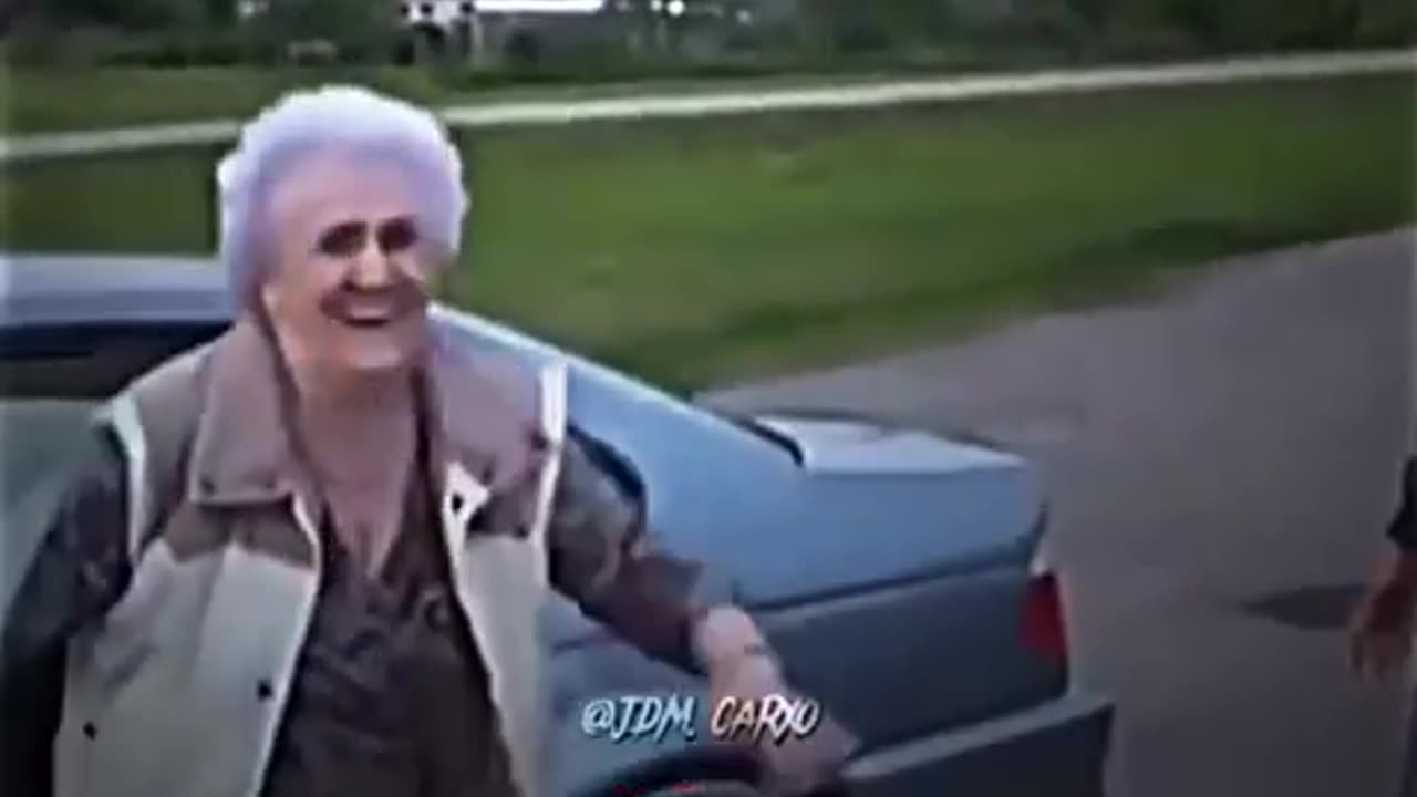 When you see, your Grandma is better at drifting as you!