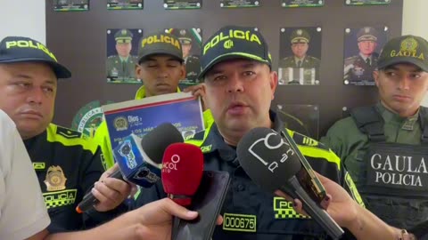 Policía sobre extorsiones en Cartagena