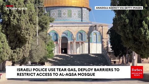 Israeli Police Use Water Cannons, Tear Gas, And Barriers To Restrict Access To Al-Aqsa Mosque