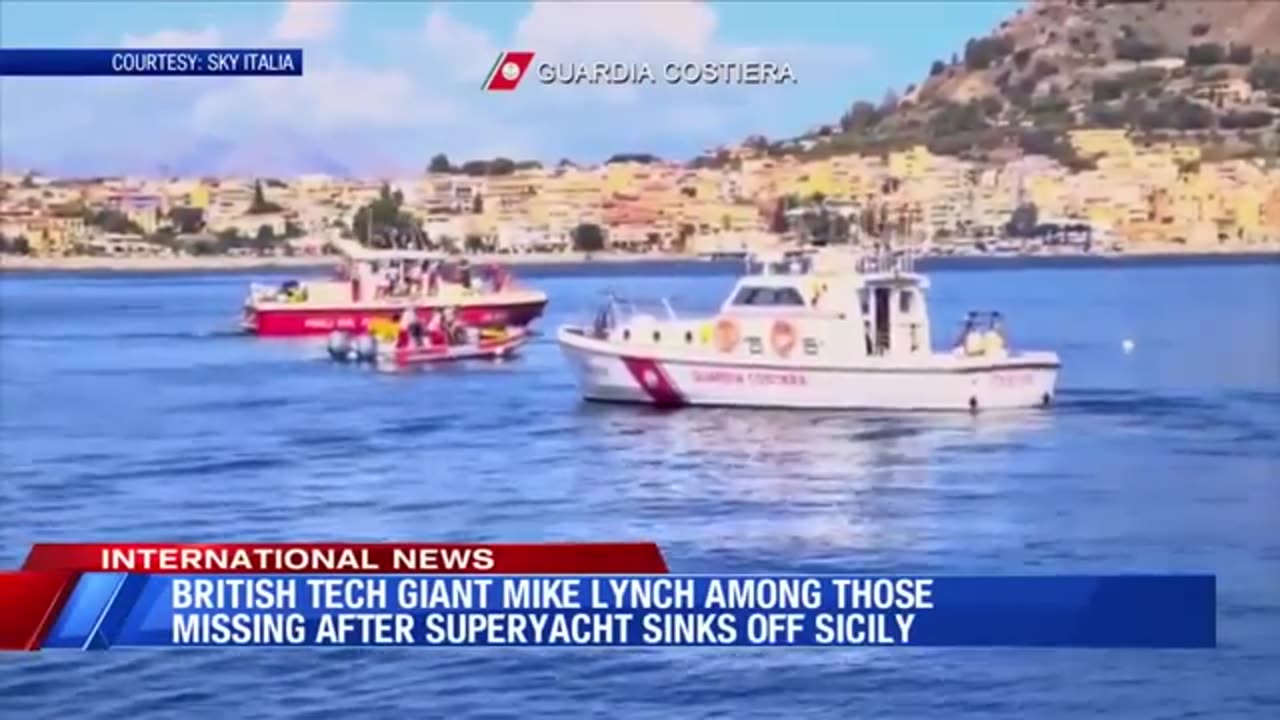 British tech giant Mike Lynch among those missing after superyacht sinks near Sicily