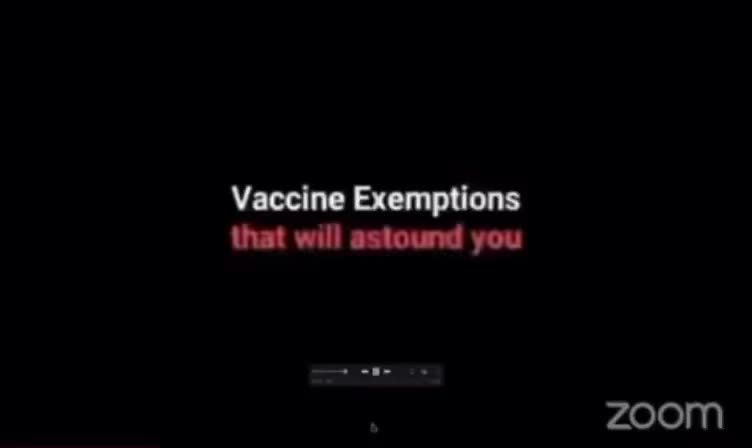 Vaccine Exemptions for Who? Chilling if True