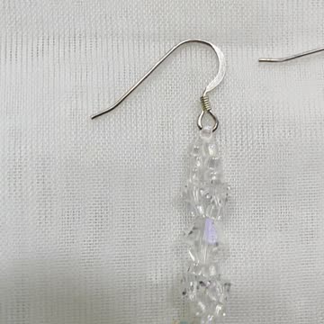 Handmade Unique 2.25” Drop Earrings with 925 Sterling Silver Hook. Party. Event