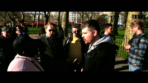 Bob advising Christian lady on how to answer why God allows Evil | Speakers Corner