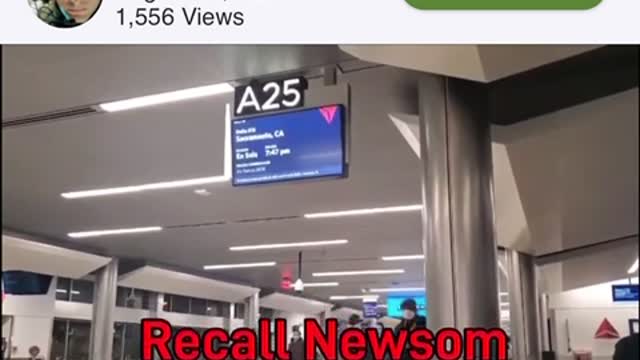 ‘Recall Newsom ‘ paged at airport 🤣