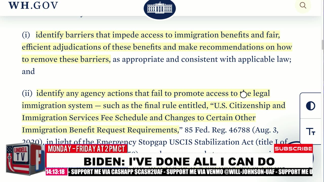 Biden/ "I've done all i can do"