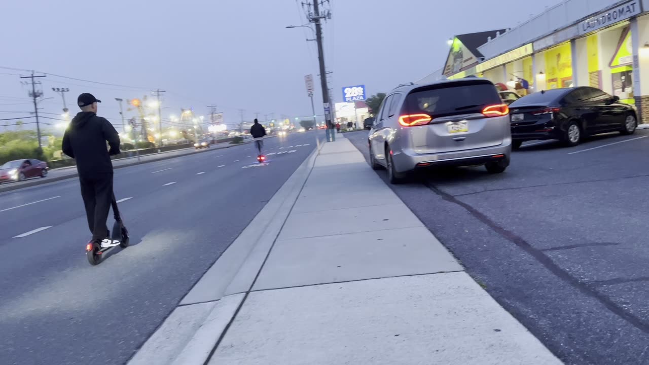 Evening Walk on Philadelphia Ave. Ocean City, Maryland