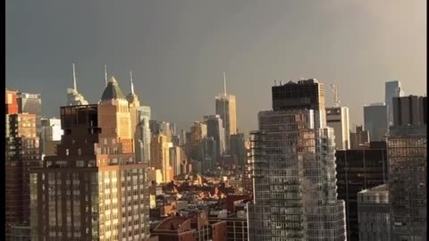 STUNNING FULL RAINBOW LIGHTS UP IN NYC’S SKYLINE ON DAY OF 9/11 REMEMBRANCE