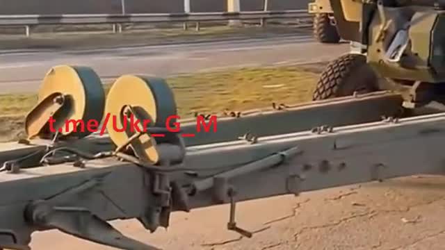 A column of abandoned equipment and weapons of the 56th Ompbr of the Armed Forces of Ukraine
