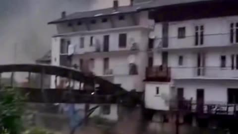 A critical situation prevails in some Alpine valleys in northwestern Italy, where
