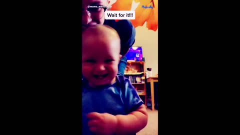 Baby’s first steps caught