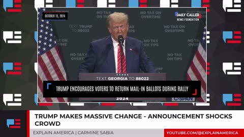 Trump Makes Massive Change - Announcement Shocks Crowd