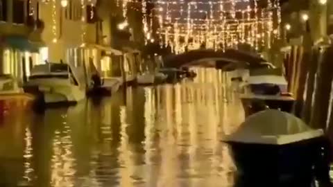 Free Stock Video For Everyone No Money - Murano Island Venice Good Night Friends