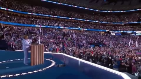 Toilet paper falls out of Nancy's pants as she walks out on the stage