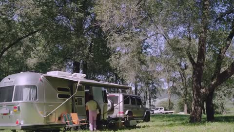 Tow the RV for camping and enjoy the time of two people