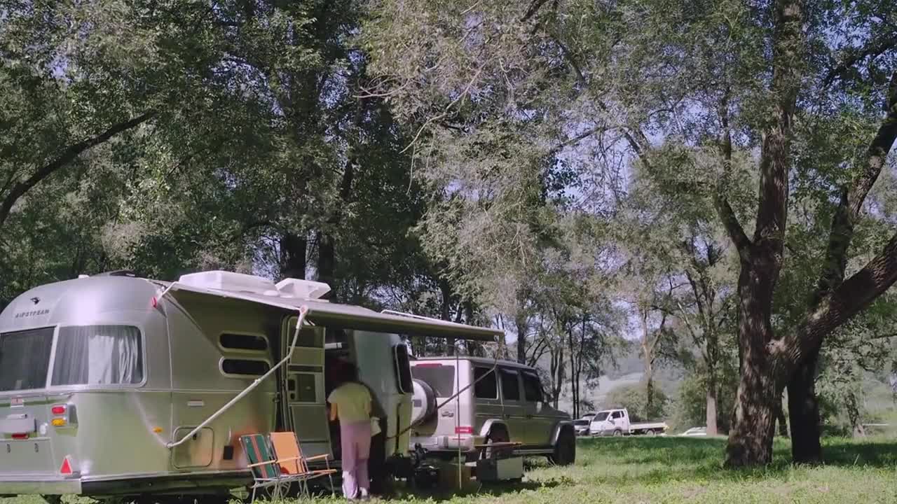Tow the RV for camping and enjoy the time of two people