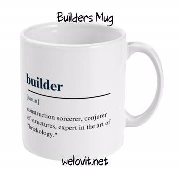 Builders Mug By Welovit ❤️