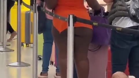 And she's going to sit on an airplane seat like that? Westworld