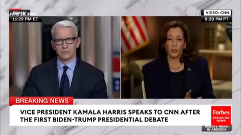 VIRAL INTERVIEW- Kamala Harris Has Tense Post-Debate Interview With CNN's Anderson Cooper